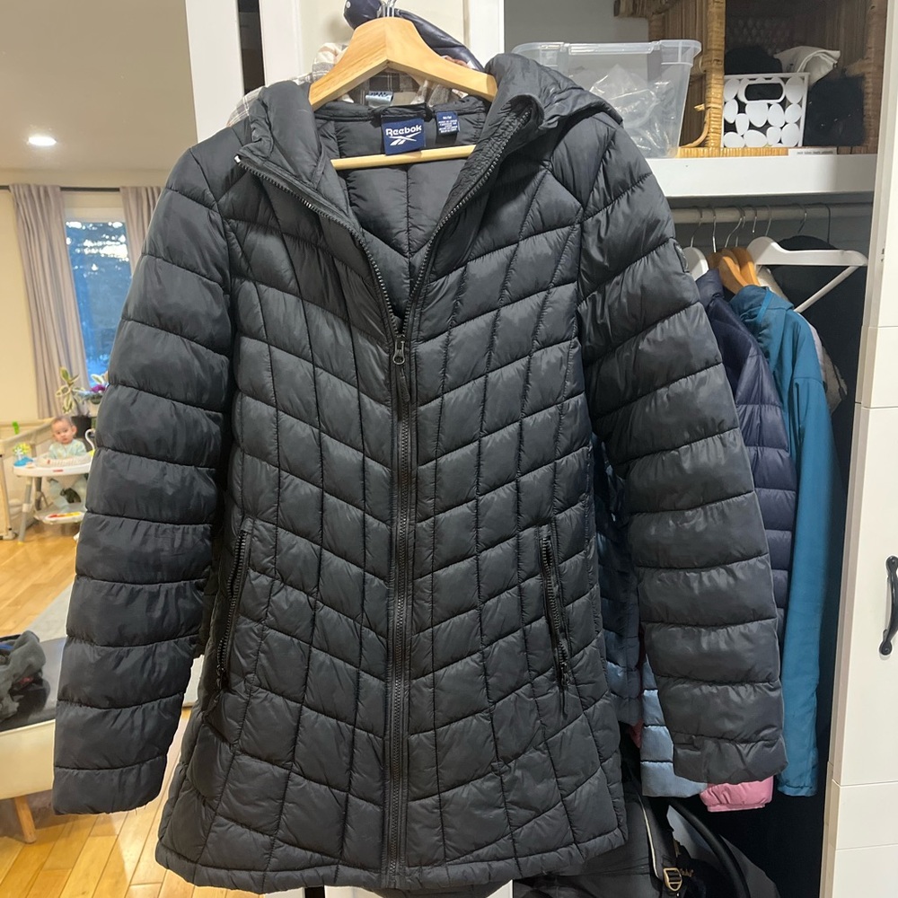 Reebok Women's Black Puffer Coat
